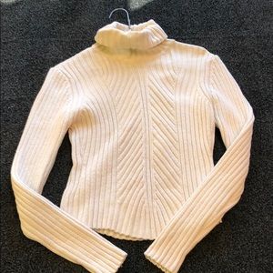 Cream turtleneck sweater